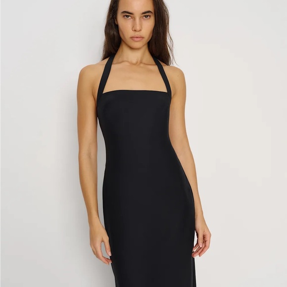 NWT Reformation Alli Silk Midi Dress in Black Size 4 - Picture 10 of 10